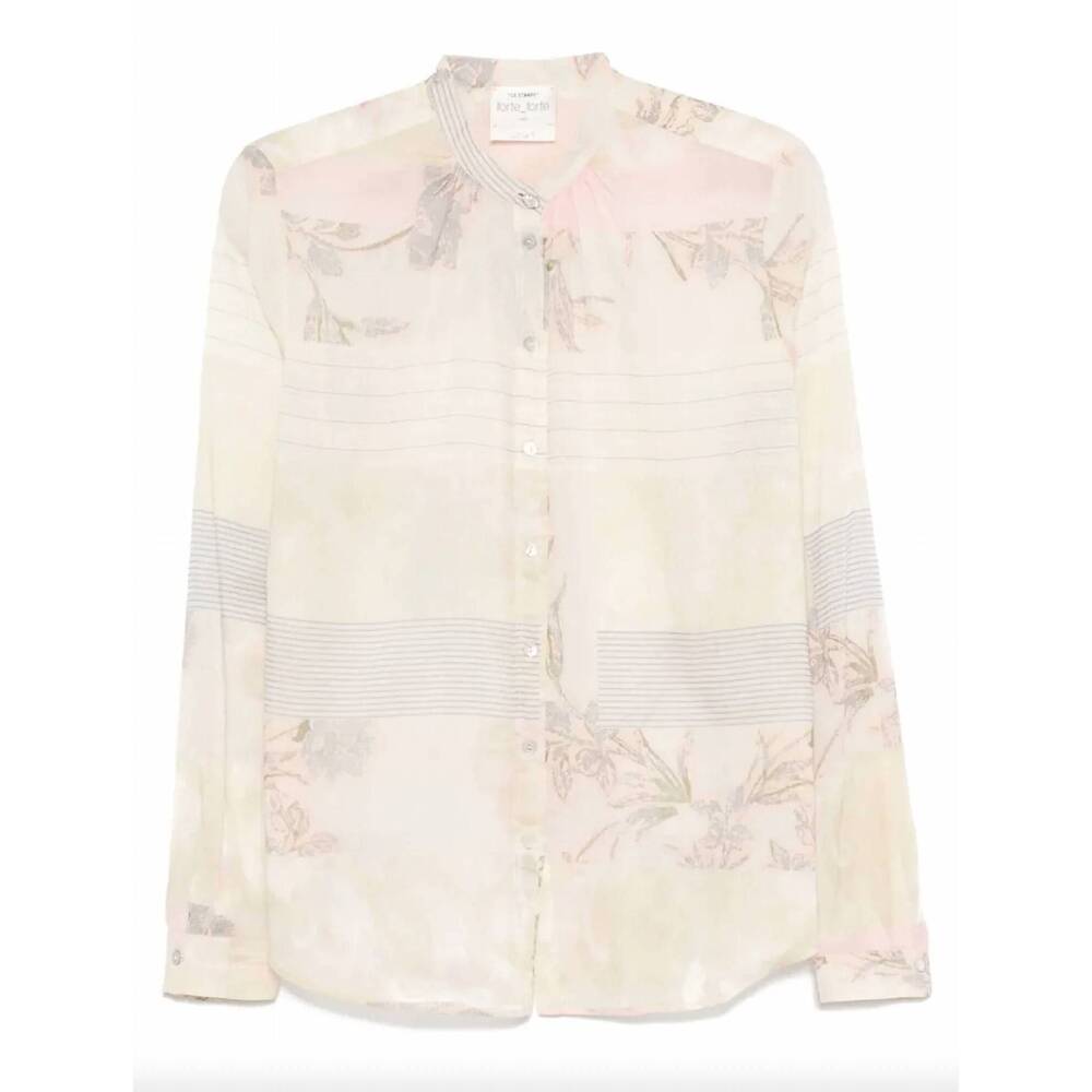 NEW FORTE FORTE women's sacred garden print voile shirt in pesco